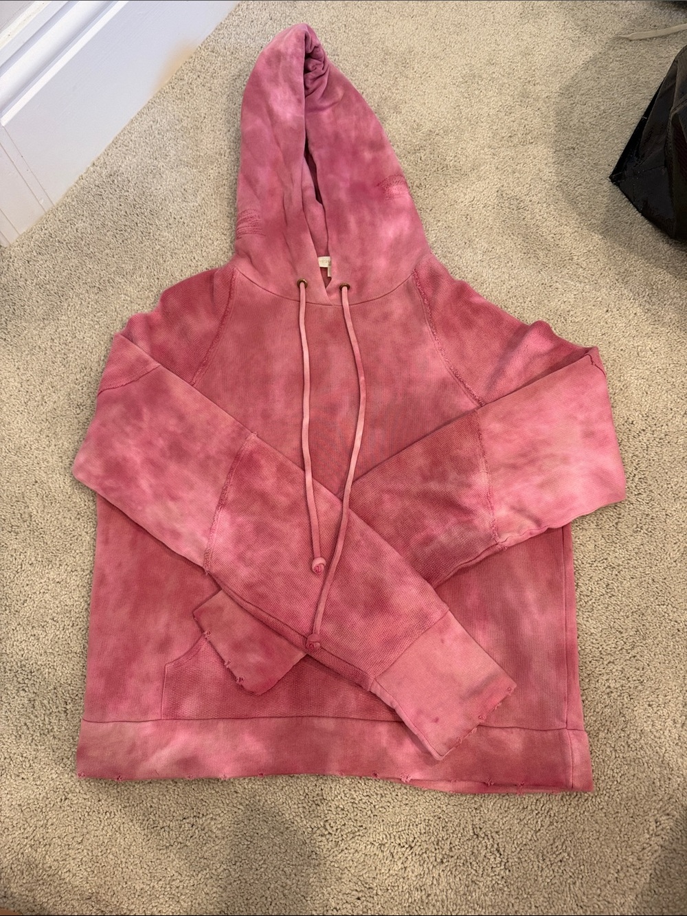 Pink tie dye Loveshackfancy hoodie